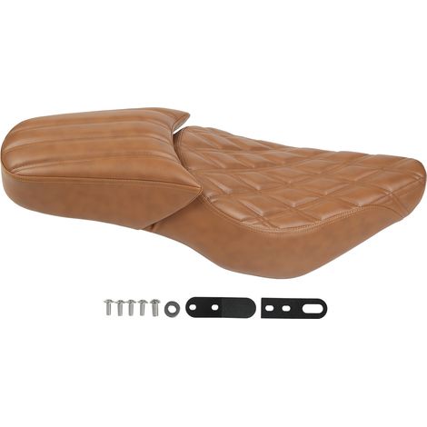 Sellerie Moto Coussin Marron Rembourrage Siège de Remplacement pour Rebel CMX 300 500 2017-2022 Grain Rhomboïde et Croisé (1/5)