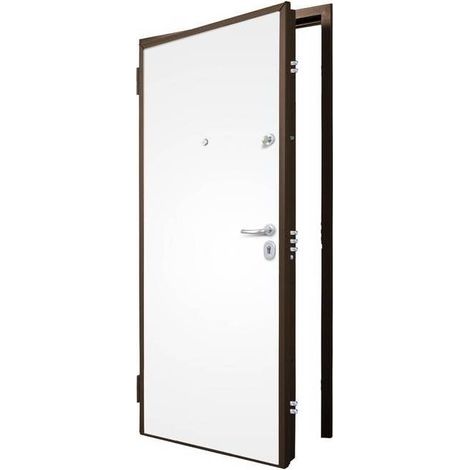 C PORTA BLINDATA C/CONTROT CL.3 BIANCO 80X210 DX