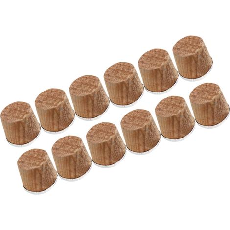 12 bouchons liège, bois, naturels - pour bouteille et carafe (1/5)