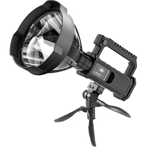 Lampe Torche Portable Étanche USB - Rechargeable - Projecteur Puissant pour Extérieur - 1 Pièce (1/5)