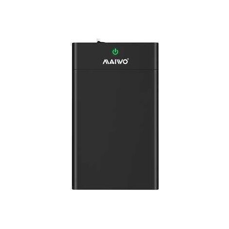 Caja CoreParts de 3,5" USB 3.0 SATA con soporte para la UE, hasta 10 TB, tipo deslizante, LED, K3568