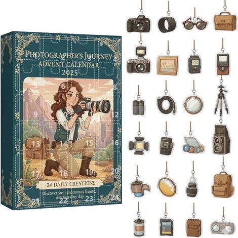 Calendario de Adviento de Navidad de 24 días, coleccionables sorpresa, decoración para fiestas navideñas (1/5)