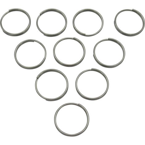 Stainless Steel Split Ring Connectors 1.5MM x 16MM x10 (Key Ring Chain Links) (1/5)