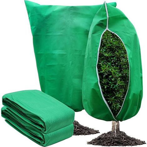 Hivernage Plante, Housse Hivernage Plante,80x 120cm Protection Plantes, Housse d’Hivernage, Housse de Protection pour Plantes Housse d'hivernage Réutilisable (1/5)