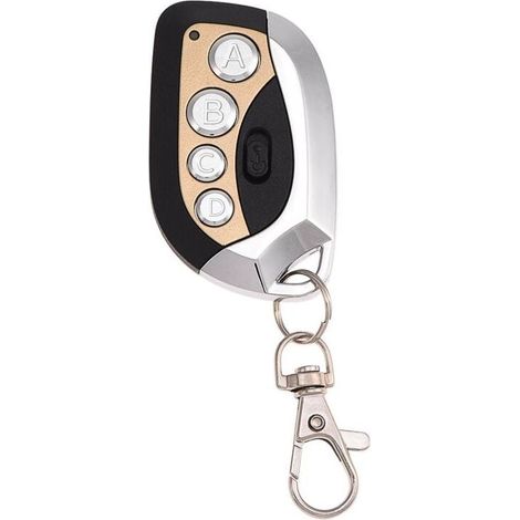 1pc 433.92MHz Remote Control Duplicator Electric Garage Door Opener Key Fob Replacement Gate Remote Control (Gold) (1/5)