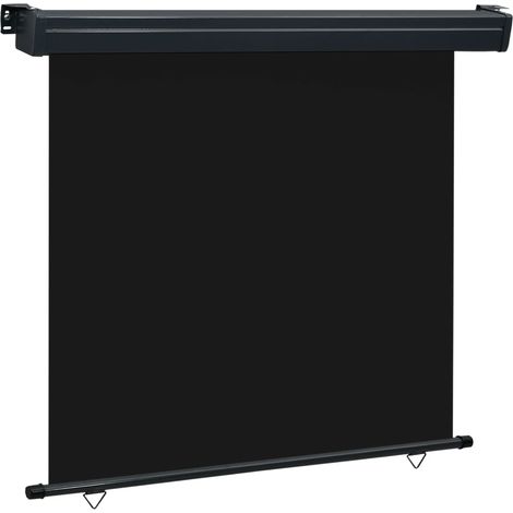 Toldo lateral de balcón negro 165x250 cm vidaXL