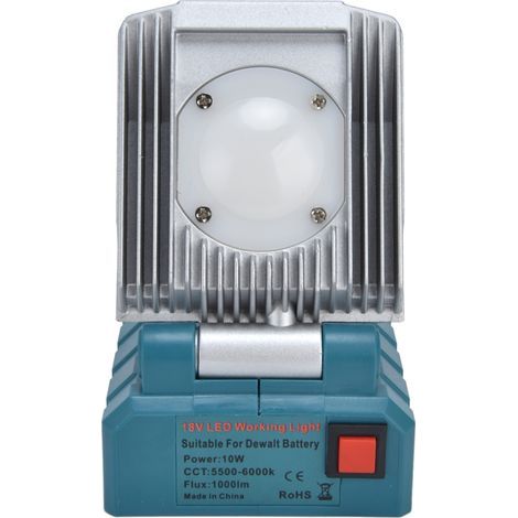 10W Emergency Work Light Compatible with DeWei 18V/20V Lithium Battery LED Lighting (1/2)