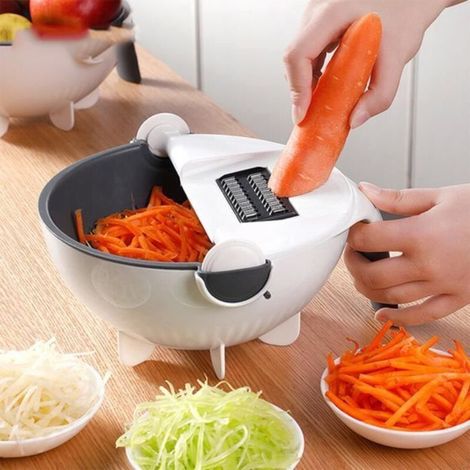 Trancheuse de légumes multifonctionnelle, appareil tranchant les, domestique avec râpe à radis, outils de cuisine coupe-légumes (1/4)