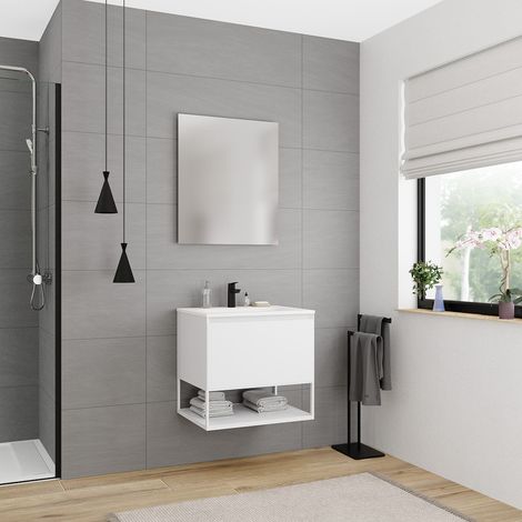 Ceramia Neues Badmöbel Ceramia 60 cm, FSC-zertifiziert, off-white (CERAMIA-1OW60)