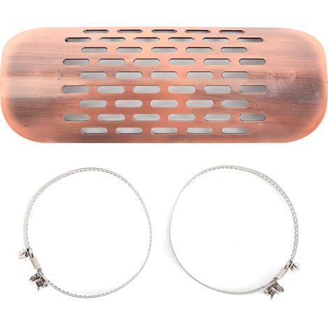 Silencieux d'échappement tuyau bouclier thermique couverture garde protecteur universel moto pièces or Rose.