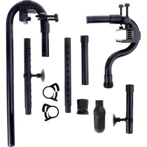 Kit complet d'entrée et sortie pour filtre externe d'aquarium, tuyaux d'installation pour aquarium et bassin, système de filtration efficace avec canne de rejet et crépine