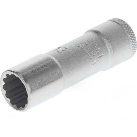 Steckschlüsseleinsatz D 30 L 3/8 Zoll 12-kant SW 13mm L.63,5mm (1/5)