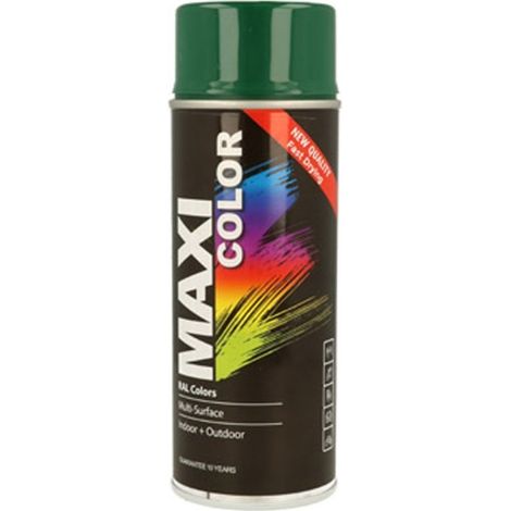 Pintura spray maxi color brillo 400 ml ral 6005 verde musgo
