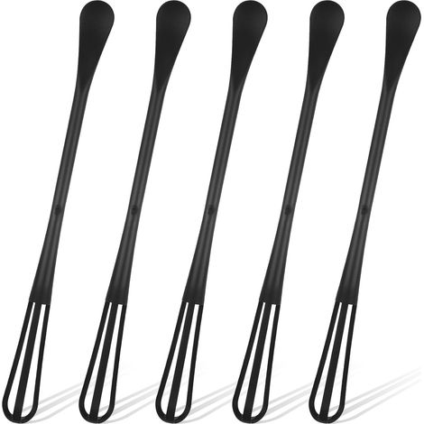 Set mit 5 kleinen multifunktionalen Silikon-Schneebesen, inklusive Mini-Löffel und Schneebesen zum Schlagen, Mischen und Backen.