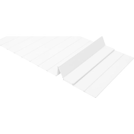Coperchio per vasca da bagno, design pieghevole, materiale resistente, bianco (1/2)