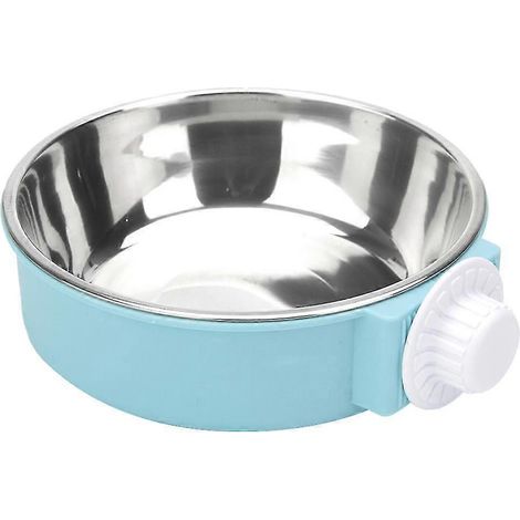 Comedero para perros, cuenco colgante extraíble de acero inoxidable para comida y agua para perros, C (1/5)