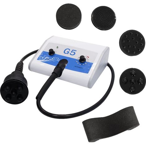 Máquina adelgazante vibratoria, cinco cabezales de masaje, niveles de velocidad ajustables, enchufe europeo de 220V-240V. (1/5)