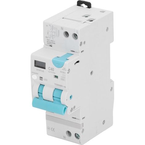 Intelligenter WiFi-Leistungsschalter 145-295V, Fernsteuerung über App, LED-Anzeige, Überlastschutz, automatischer Schalter für den Hausverteilerkasten. (1/5)