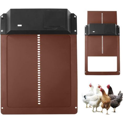 Ej.Life Porte De Poulailler Automatique, Porte de Poulet avec capteur de lumière, ouvre-Porte poulailler, Nouveau Porte Automatique Poulailler A (1/5)
