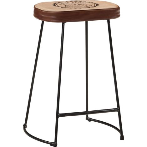 Lot de 2 Tabourets de bar,Chaise de bar marron foncé 41x29x62 cm CFW105833 (1/5)