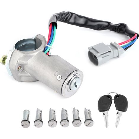 SJLERST Serrure de commutateur d'allumage avec 2 clés 2992551, remplacement adapté pour Iveco daily 1999 – 2006 (1/5)