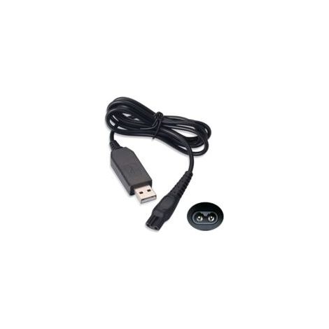 Schwarzes USB-Ladekabel für Philips OneBlade QP2630 Rasierer und Trimmer