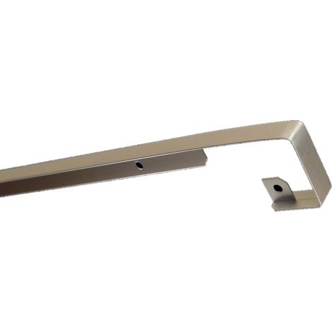 Profilé aluminium bord droite bord à bord 2 4R 38mm R0 2mm x 670mm NORDLINGER 680152