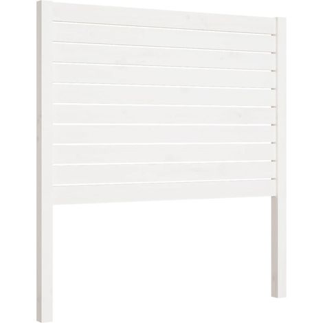 Maison Exclusive - Testiera per Letto Bianca 81x4x100 cm in Legno Massello di Pino