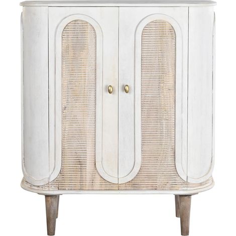 Buffet, meuble de rangement en bois de manguier et métal doré -Longueur 92 x Profondeur 40 x hauteur 113 cm -PEGANE- (1/5)