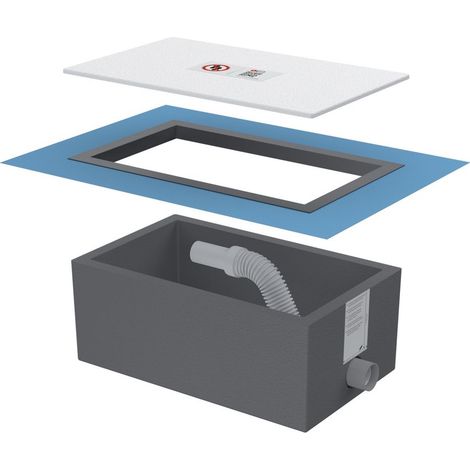 Bette Installationsbox Easy Connect für Badewanne Duschfläche Duschwanne Zubehör GT-Stahl
