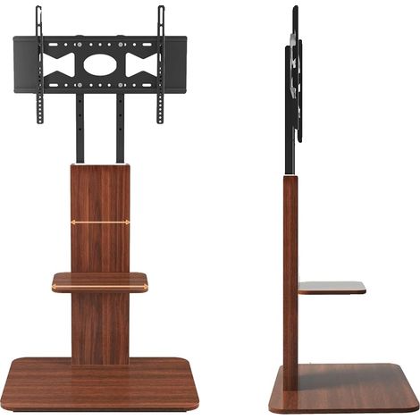 Meuble TV, Hauteur réglable, Type de sol, noir (1/2)
