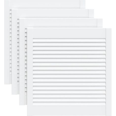 Maison Exclusive - Ante a Lamelle 4 pz Bianche 61,5x59,4 cm in Legno di Pino