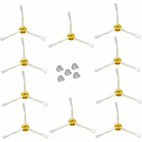 Brosse latérale pour irobot Roomba Série 500 600 (10 pcs Brosse latérale à 3 bras) (1/5)