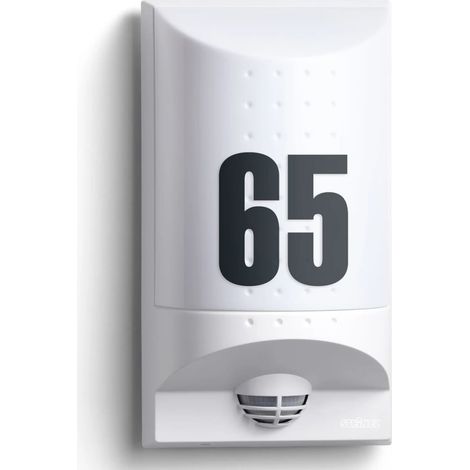 AUSSENLEUCHTE L650 SCHLAGFEST IK07 WEIß INFRAROT-SENSOR 8W LED-SYSTEM 50.000H IP44 SCHUTZKLASSE II DÄMMERUNGSEINSTELLU (1/2)