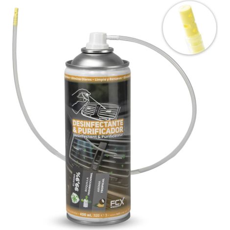 Desinfectante Purificador AC Tropical 400ml Sistema "One Shot" Eliminación de Olores y Bacterias