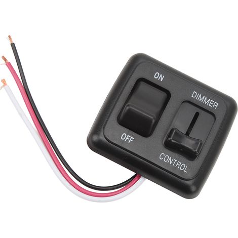 Interrupteur à bascule 12 V CC avec variateur côté haut pour bande LED/halogène/incandescente pour camping-car, voiture, camion (1/5)