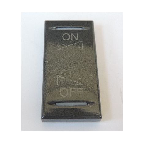 Manette enjoliveur 1 module anthracite Variation ON-OFF pour mécanisme BUS ou KNX Axolute Bticino