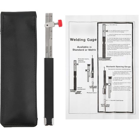 Jauge de soudure à usage unique, règle de mesure pour inspection interne, jeu de racine métrique (1/5)
