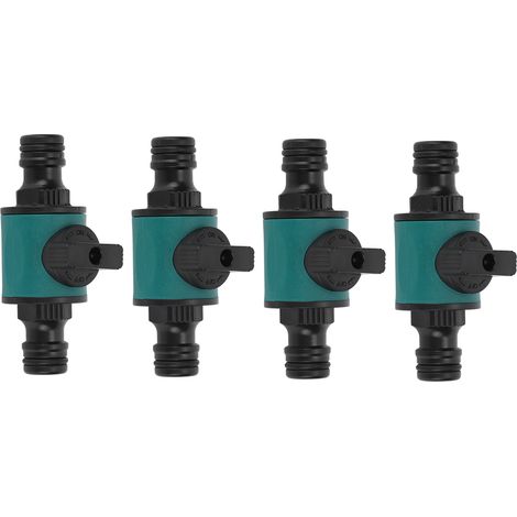 4 raccords rapides tuyau plastique étanche double tête adaptateur pour système d'irrigation (1/5)
