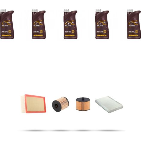 Kit tagliando 4 FILTRI e 5L OLIO compatibile con Fiat Scudo II 2.0 D 100kw dal 2007 (1/5)