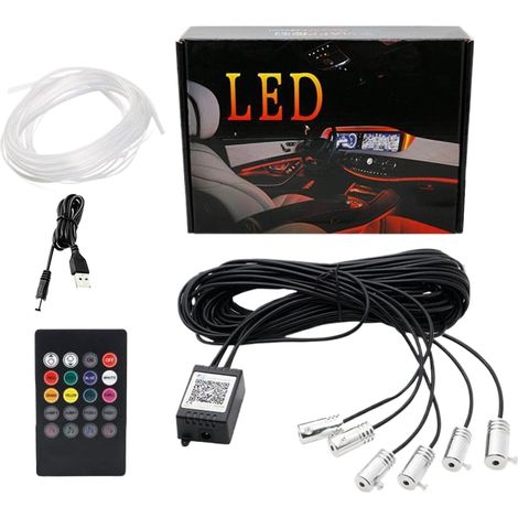 Bandes Lumineuses De Voiture Pour Voiture LED Intelligentes Intérieures Lampes De Contrôle APP De 26,25 Pieds Pour Hommes Femmes Camion Remorque Véhicules Automobiles Noël (1/5)