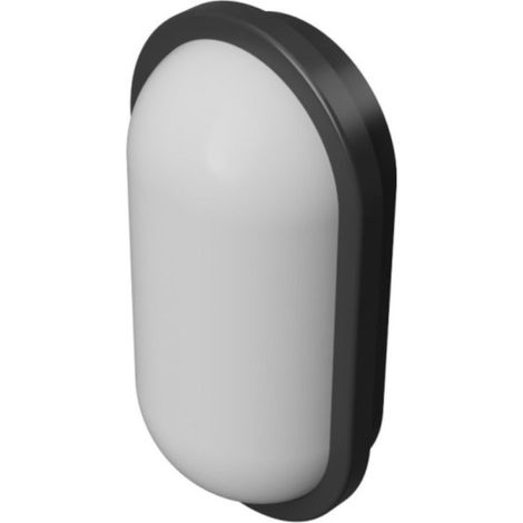 Applique moderna lampadari bartalini oilap o 15 led cct ip65 policarbonato, finitura metallo nero