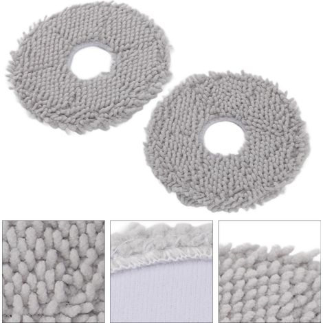 Kit de 6 Patins de Lavage pour Robot Aspirateur, Compatible Midea V10/V12/W11, Fibre Durable et Lavable (1/5)