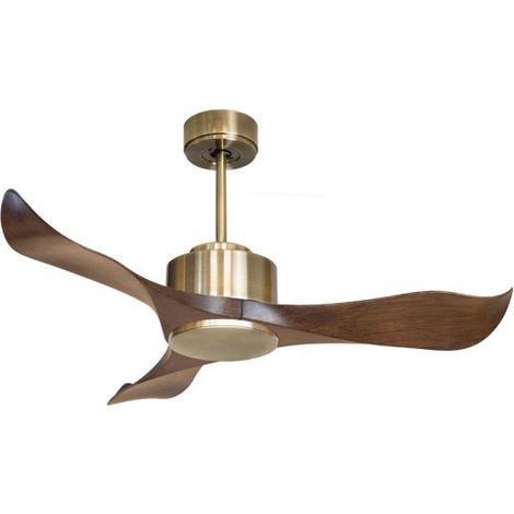 Modulo de KlassFan - Ventilateur de plafond DC Laiton pales marron thermostat idéal 16 à 25 m² KlDC5P1Wo (1/4)
