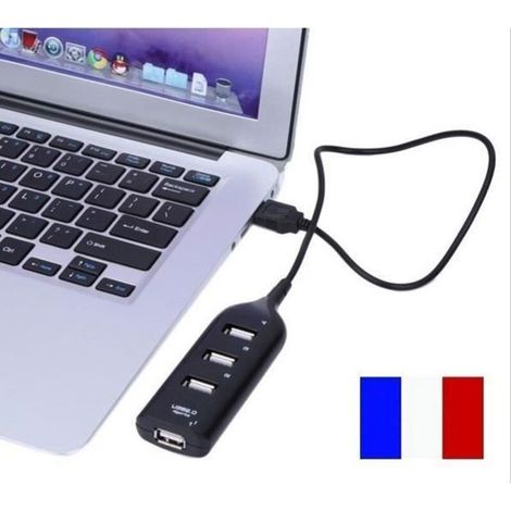SIMPLISIM: 4-PORT MULTI-CHARGING USB 2.0 HUB WITH CABLE FOR PC AND MAC - NEW (1/4)