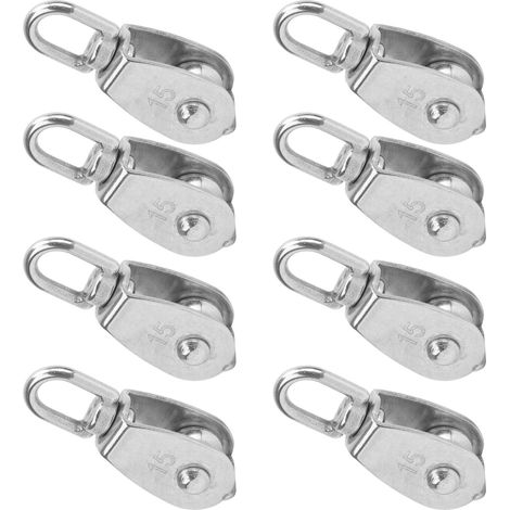 10 poulies M15 en acier inoxydable 304, antirouille, pour levage par grue (1/5)