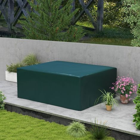 Housse de Protection pour Mobilier de Jardin 235 x 190 x 90 cm, Imperméable avec Protection UV, Verte (1/5)