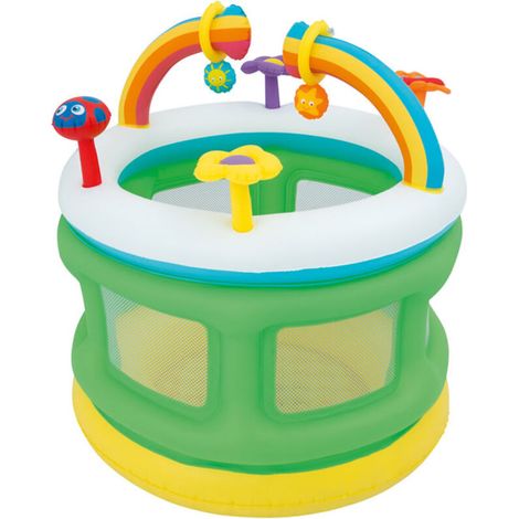 Gymnase gonflable 109x104 cm – Vinyle souple et résistant – Filets de sécurité pour visibilité – Activités extérieures enfants (1/5)