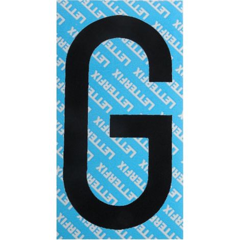 Letra adhesiva negra Serie T80 G Letterfix