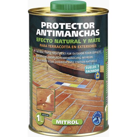 MONESTIR MITROL Protector Antimanchas Tratamiento Acabado Natural Exteriores - Medida: 1 Litro - ref: MNS-02007 (1/2)